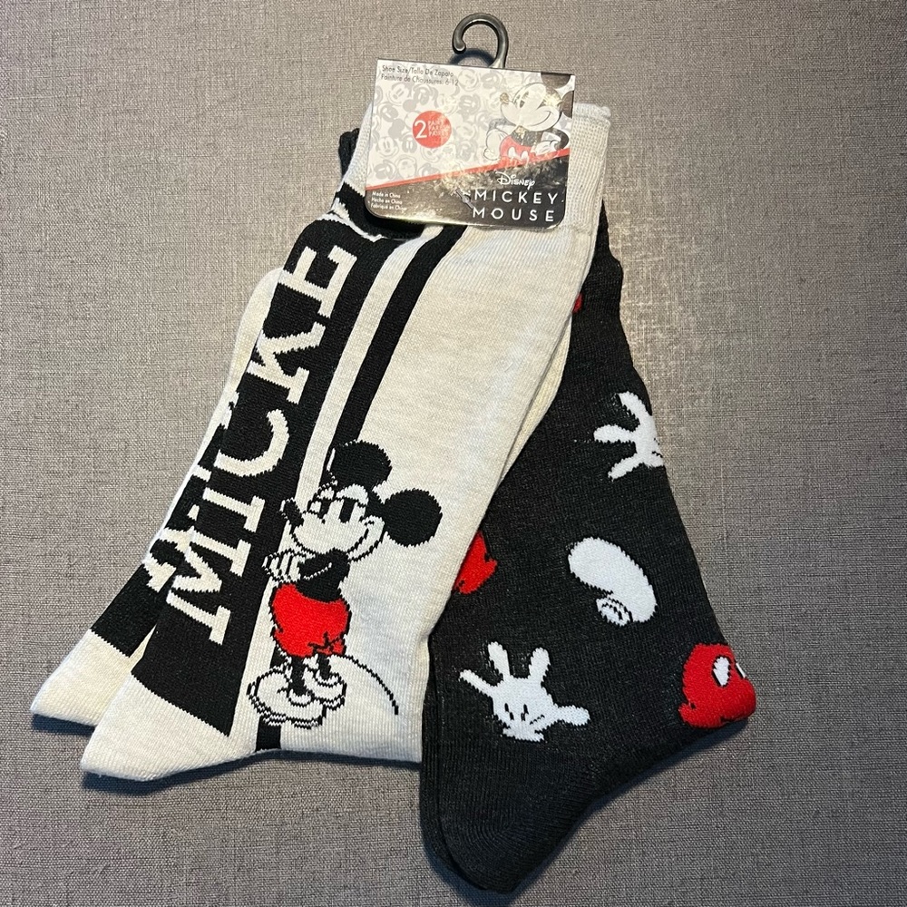 Disney Mickey Mouse Socks NWT